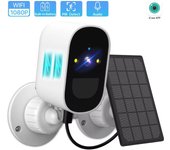 Cámara de seguridad inalámbrica para exteriores con batería incorporada, 1080P HD, WIFI, alarma humana PIR, videovigilancia CCTV, aplicación ICsee Wifl Cam