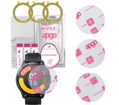 3x apgo Ultra-Clear Hybrid protector de vidrio compatible con Xiaomi Watch S1 Active, nano vidrio flexible, excelente reemplazo para vidrio templado, resistente a rayones