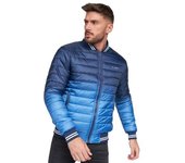 Chaqueta acolchada Crosshatch Basefade para hombre L azul