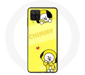 Coque pour Samsung Galaxy A12 BTS Bangtan BT21 Chimmy Jimin Fond Jaune