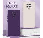 Funda cuadrada de silicona líquida para Xiaomi POCO F2 Pro, funda protectora para lente de cámara, suave, trasera, a prueba de golpes POCO F2