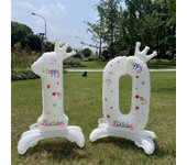 32 pulgadas cumpleaños aniversario globos año columna fiesta corona número llegada primera chica feliz banquete ducha Ins bebé 32 Inch 9