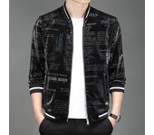 Nuevo abrigo de cuero para hombre, versión coreana de primavera y otoño, traje de béisbol informal con letras a la moda, chaqueta superior bonita para hombre M