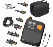 Nueva bomba de aire inalámbrica multifunción de 8000 mAh, inflador de neumáticos eléctrico portátil con pantalla táctil para coche, bicicleta, motocicleta, minicompresor de aire, banco de energía negro