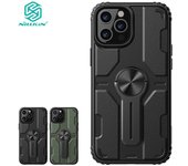Funda Nillkin Medley para iPhone 12 Pro Max Carcasa protectora con soporte de metal extraíble negro