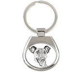 Fox Terrier Smooth - keychain with a dog, keychain with a print, personalized pendant from the Art-Dog brand plata