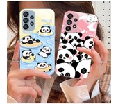 Funda de cristal líquido con diseño de panda para Samsung S10/S20/S23 Ultra: diseño de tesoro nacional, protección anticaídas Samsung S10 4G