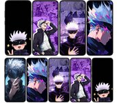 Funda para iPhone 15 14 Xiaomi Redmi Note 13 12 11 Pro Max X 8 7 9 XR Samsung Galaxy S24 S23 A05 OPPO A15 Huawei Jujutsu Gojo Satoru Kaisen Anime Case for Redmi 12 aero