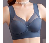 Sujetador deportivo push up sin costuras sexy para mujer, bralette de encaje, sujetador sin aros, lencería dulce de color sólido L