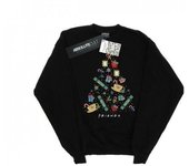Friends Sudadera con diseño de árbol de Navidad para hombre M blanco