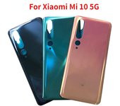 Para Xiaomi Mi 10 5G Back Mi10 Reemplazo de la carcasa de la puerta de vidrio trasera con adhesivo verde
