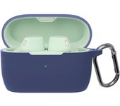Estuche para Jabra Elite 4 Active Compatible con Elite 4 Active Equipado con un gancho para evitar pérdidas Ligero A prueba de golpes A prueba de polvo A prueba de golpes Suave azul