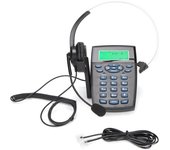 Auriculares telefónicos con cable HT820 para centro de llamadas con micrófono omnidireccional para oficina y hogar.