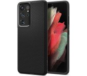 Funda Spigen Liquid Air para Samsung Galaxy S21 Ultra - Negro mate
