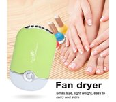 Mini ventilador de pestañas para injerto, carga USB portátil, adherencia más fuerte, mejor retención, ventilador sin cuchillas para un secado más rápido de la extensión de pestañas azul