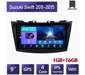 Radio estéreo para coche Android de 9 pulgadas para Suzuki Swift 2011-2015 reproductor de vídeo Multimedia Radio estéreo para coche navegación GPS WIFI 1 + 16GB