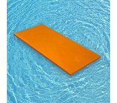 Estera flotante de agua, colchón a la deriva, balsa para piscina, manta flotante relajante para niños Green Orange