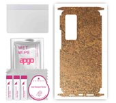apgo Protective Skin Sticker for the back+sides compatible with Vivo X60 Pro 5G, Full Wrap Film, Foil, Vinyl - Pattern Rusty Copper