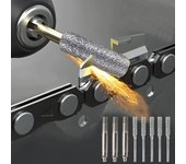 Afilador de motosierra con revestimiento de diamante, fresa cilíndrica de 4,4/4,5/4,8mm, lima de piedra, sierra de cadena, afilado, herramientas de tallado, 5 uds. 5PCS 4.0mm