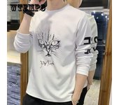Ropa holgada de hip-hop para primavera y otoño, camiseta con mangas largas para hombre, chaqueta informal salvaje para hombre XXL