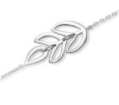 Les Trésors De Lily [K6449] - Bracelet Argent 'Chorégraphie' argenté (rhodié) - 30x15 mm plata