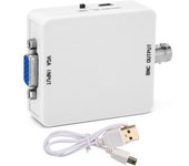 Convertidor VGA a BNC, adaptador de vídeo HD para videoconferencias, cine en casa, TV, ordenador.