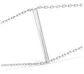 Les Trésors De Lily [L7221] - Bracelet Argent 'Chorégraphie' argenté (rhodié) - 30x2 mm plata
