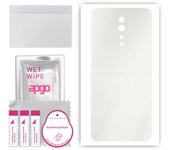 apgo MATTE Protective Skin Sticker for the back compatible with Oppo Reno Z, Wrap Film, Hydrogel Film, Flexible, Soft TPU with positioning layer easy