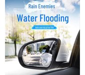 Película antivaho y resistente a la lluvia para espejos retrovisores de automóviles y camiones, para ventanas laterales y espejos retrovisores Round 95*95mm transparente
