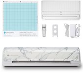 Máquina de corte electrónica Silhouette Cameo 5 Bianco Carrara Compatible con herramientas eléctricas y tapetes electrostáticos Compatible con la nueva tecnología SNA blanco