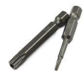Puntas de destornillador Torx de vástago hexagonal de 1/4 de pulgada de grado profesional, 5 piezas