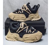 Nuevos zapatos de otoño e invierno para hombre, zapatos casuales cómodos para hombre, zapatos deportivos ligeros de lujo, versátiles, de suela gruesa, tenis 39 negro