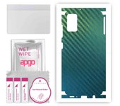 apgo Protective Skin Sticker for the back+sides compatible with Samsung Galaxy A41, Full Wrap Film, Foil, Vinyl - Pattern Carbon Chameleon CAKA1
