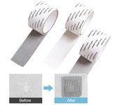 Cinta de reparación de mosquitera para ventana de 2 m, autoadhesiva, resistente, antiinsectos, malla para moscas, reparación de agujeros rotos, cinta de reparación de malla gris oscuro