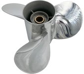 Hélice para barco de 11 x 15 apta para fueraborda Yamaha de 40 HP a 55 HP, 3 palas de acero inoxidable, 13 dientes, OEM NO: 663-45943-01-EL YSS31311x15RH