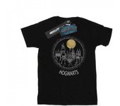 HARRY POTTER Camiseta con círculo de Hogwarts para niño 12-13 negro
