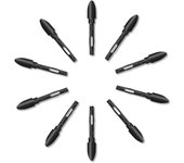 Huion PN05 10 Uds puntas de bolígrafo de repuesto, puntas de bolígrafo para tableta gráfica, punta de bolígrafo resistente al desgaste de alta calidad PN04 negro