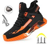 Zapatos de seguridad a la moda para el trabajo, botas de seguridad con punta de acero, botas de trabajo indestructibles para hombres, zapatos de construcción, zapatos de seguridad deportivos para hombres 36