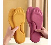 Plantillas térmicas autocalentadas para pies, plantillas de soporte de arco de espuma viscoelástica cálidas para mujer, zapatos deportivos de invierno, almohadillas para zapatos autocalentables 35-36 rojo rosa