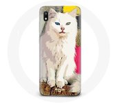 Coque pour Samsung Galaxy A10 turc de Van Chat Blanc aux yeux bleu et jaune
