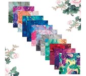24 hojas de 6 pulgadas para álbum de recortes de bricolaje, bloc de papel decorativo con fondo de una sola cara, papel de cartulina