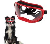 Gafas para perros, gafas para mascotas, gafas de sol deportivas a la moda para perros, correa ajustable para perros medianos/grandes, protección táctica para esquiar S 7cm*14cm