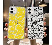 Funda a prueba de golpes para Iphone 14 Pro Max, Funda de silicona para Iphone 13 Pro Max 11 12 Mini X Xs Xr 7 8 Se 2022 2020, Funda trasera con sonrisa For iphone 12 Mini