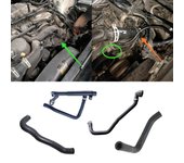 Manguera de salida del enfriador de aceite de la parte inferior a la bomba de agua para Land Rover LR2 Volvo de 3,2 L Tubo del termostato al radiador LR005563 LR006135 B