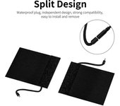 Cubierta de mango de calefacción para motocicleta de 12V, calentador eléctrico de manillares, calentador inteligente para invierno negro