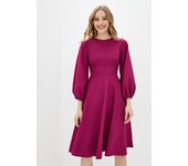 Vestido con mangas farol ISSA Plus S violeta eléctrico