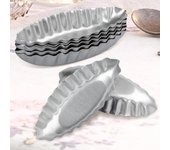 5/10/15 piezas Mini molde para tarta de aluminio con forma de barco, molde para mousse, postre, magdalenas, pudín, accesorios para repostería y cocina