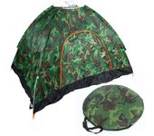 Tienda de campaña para viajes con conducción automática al aire libre, tienda de campaña automática de apertura rápida, portátil, resistente a la lluvia camuflaje