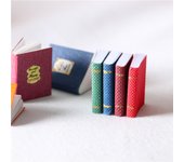 Casa de muñecas de colores, muebles para libros, accesorios para niños, juguetes en miniatura DIY 43842