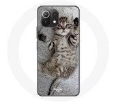 Coque pour Xiaomi Mi 11 Lite chaton Bengal dormir